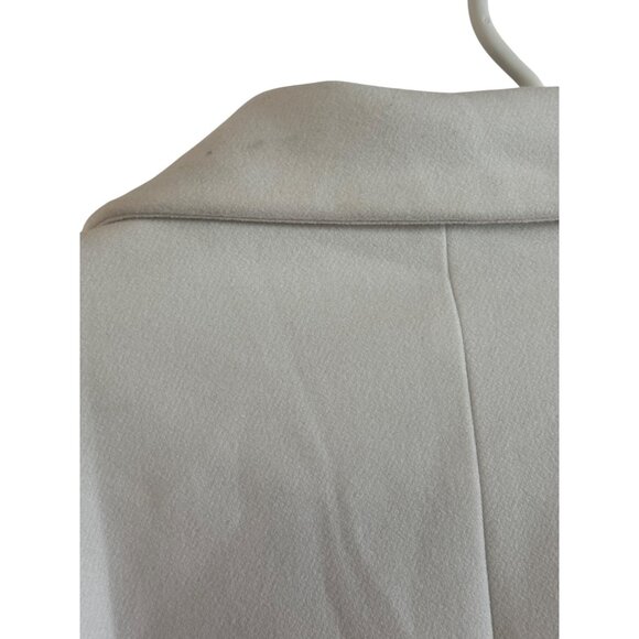 Agnes Orinda Womens Plus Size Coat 4X Polyester White Double-Breasted Long Sleev - Picture 10 of 11